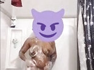 Sexyass ebony plays with her pussy and ass while she showers ???? ????????????