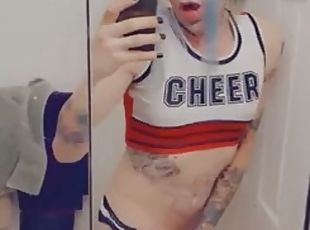 Hot Cheerleader Wants the Team To Fuck Her