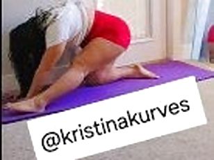 Daddy loves to see my big latina ass in yoga thongs