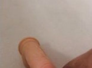 Cumming so hard I Pissed on my Dildo ????Peeing in Tub