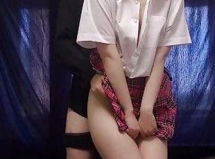 JAPANESE SCHOOLGIRL AT FIRST WERE SHAMED BY MY COCK AND THEN MOANING ALL THE HOUSE OF PLEASURE