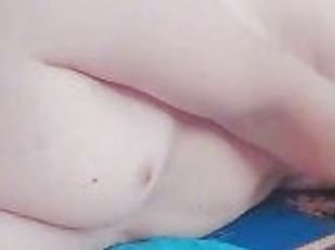 CUMSHOT ON NAME OF YOU ON MY CUTE BIG THIGHS HOT MASTURBATING SWALLOWING CUM WITHOUT HANDS MAKING HO