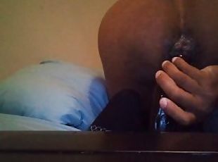 Riding a 11inch dildo slow grinding (pt5)