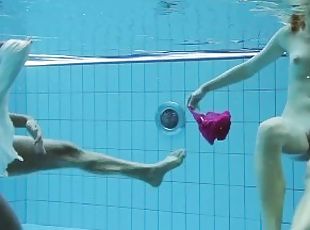 Lera and Sima Lastova sexy underwater girl