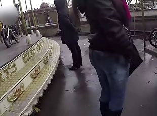 A guy picks up luna rival near eiffel tower and fucks her french hole