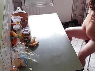 Horny Couple Eating Each Other In The Kitchen