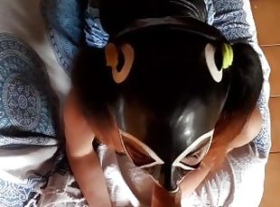 Masked skinny latina milf blowjob deepthroat POV view