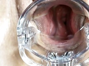 Teasing ???? Stepmom ???? PuSsY cLiT Speculum holding it wide open