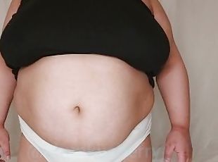 Chunky Cherry BBW Belly Play and Wobble