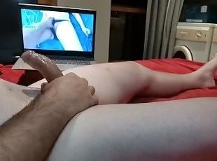 Fat dick Trying jerkoff challenge while wife is away
