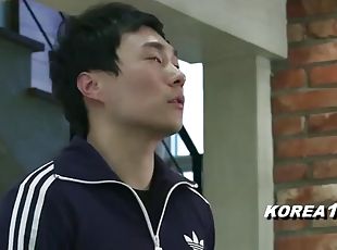 Sexy korean teen home alone
