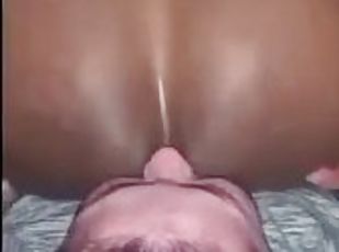 Facesitting a freaky slut who loves to lick ass.