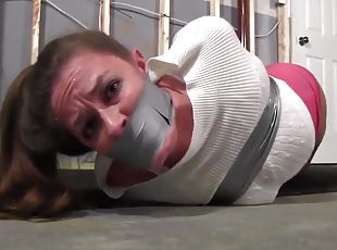 Duct Tape Bound And Gagged Bondage
