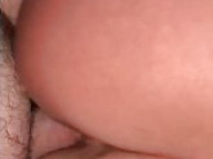 Blonde gets on her knees then bounces on my dick