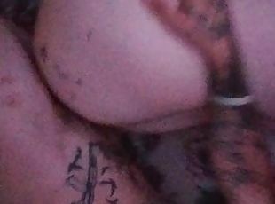 Tattooed bitched fucked and creamed