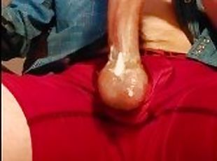 Using sticky lube to fuck and creampie my Fleshlight