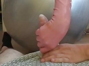 Cumming inside an examination glove - latex handjob teaser