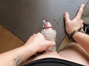 Fuck this fleshlight gives me great moans with a good creampie