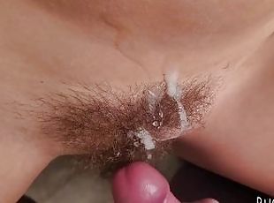 FUCKED her nice and slow, then came all over her big BUSH