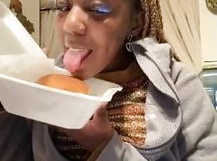 Alliyah Alecia Eats A Cheeseburger Mukbang + ASMR